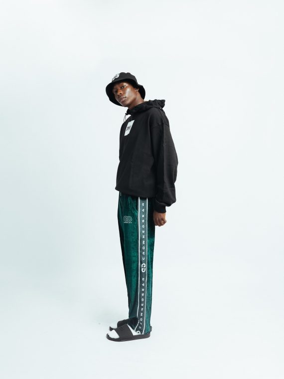 GREEN VELOUR PANT