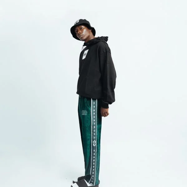GREEN VELOUR PANT