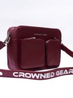 HERITAGE TRUNK BURGUNDY LEATHER BAG