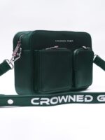 HERITAGE TRUNK GREEN LEATHER BAG