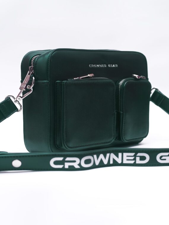 HERITAGE TRUNK GREEN LEATHER BAG