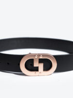 CG ROSE GOLD LOGO BUCKLE BELT