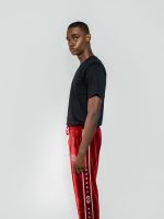 VELOUR BURGUNDY JOGGING PANTS