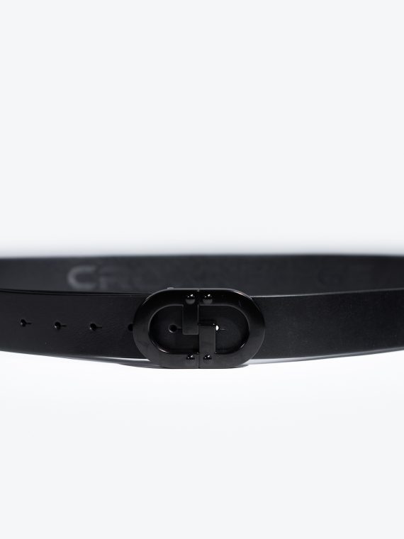 CG black logo buckle belt