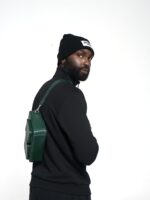 HERITAGE TRUNK GREEN LEATHER BAG