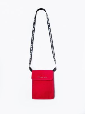 RED COTTON BODY POUCH