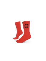 Red World Print CG Socks