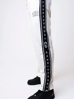 WHITE CG STRIPE PANTS
