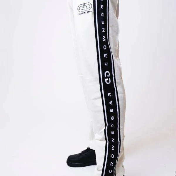 WHITE CG STRIPE PANTS