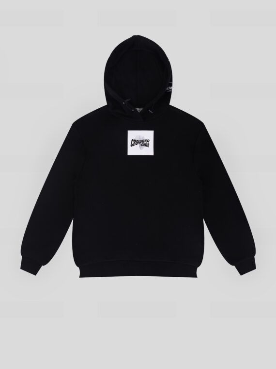 Black Regium Detailed Hoodie ( Oversized Fit)