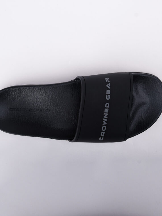 LOGO BLACK RUBBER SLIDE