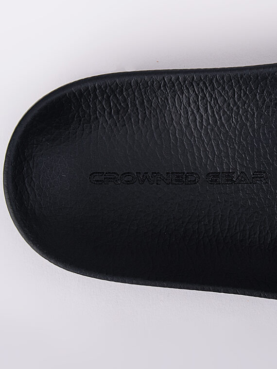 LOGO BLACK RUBBER SLIDE