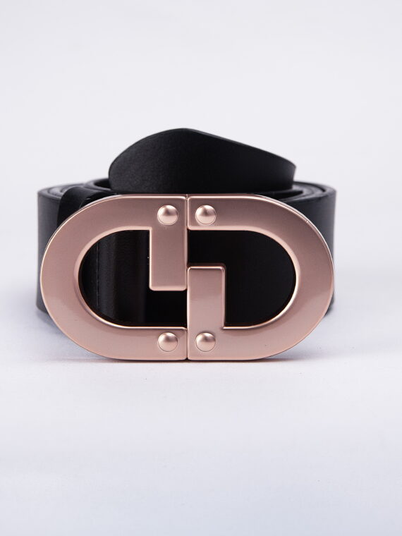 CG ROSE GOLD LOGO BUCKLE BELT