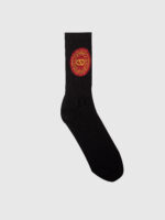 BLACK SOCKS WITH RED CG LOGO