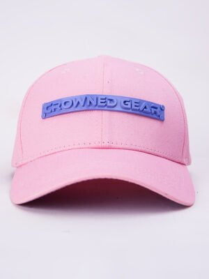 CROWNEDGEAR PINK FACE CAP WITH PURPLE LOGO