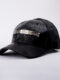 BLACK LEATHER FACE CAP