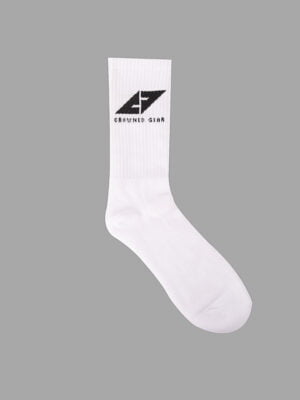 White CG Ankle Logo Socks