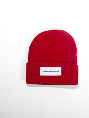 CROWNEDGEAR RED BEANIE