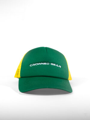 EXCLUSIVE GREEN AND YELLOW TRUCKER HAT