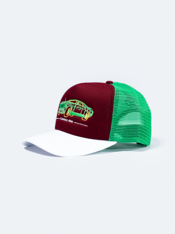 Exclusive Red and Green CRWND RM Trucker Hat