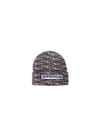 CrownedGear Grey Patterned Beanie