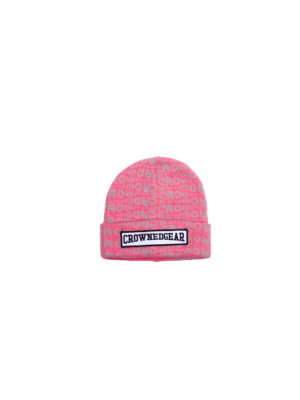 CrownedGear Pink Patterned Beanie